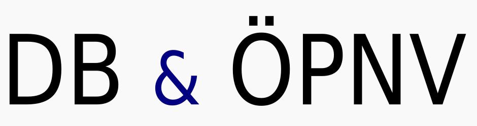 Das Logo von DB und ÖPNV